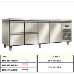 Ψυγείο πάγκος συντήρησης MX7-227-S3S3PP c16033