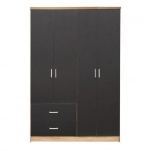 ΝΤΟΥΛΑΠΑ 4ΦΥΛΛΗ ME 2 ΣΥΡΤΑΡΙΑ HM339 04 SONAMA ΓΚΡΙ 120Χ42Χ181εκ c160402