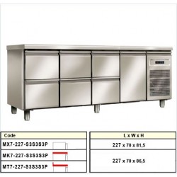 Ψυγείο πάγκος συντήρησης MX7-227-S3S3S3P c16042