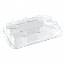 Σετ 25 Καπάκια Διάφανα Ορθoγώνια Μίας Χρήσης 55x37x8cm c161095