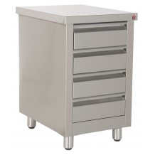 Inox ερμάριο με 4 συρτάρια Inox ερμάριο με 4 συρτάρια
