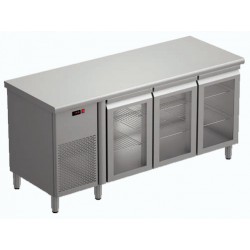 Ψυγείο πάγκος με ψυκτικό μηχάνημα και γυάλινες πόρτες 350 λίτρων 360KR5