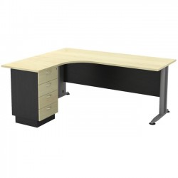 Γραφείο SUPERIOR COMPACT Αρ 180x70 150x60cm DG Beech c162127