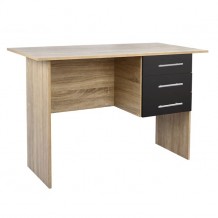 ΓΡΑΦΕΙΟ ΜΕΛΑΜΙΝΗΣ HM2029 04 ΜΕ 3 ΣΥΡΤΑΡΙΑ SONAMA ΓΚΡΙ 120X60X76 εκ c162193