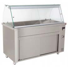 Inox μπαιν μαρί με θερμαινόμενο ερμάριο χωρίς βιτρίνα Inox μπαιν μαρί με θερμαινόμενο ερμάριο χωρίς βιτρίνα