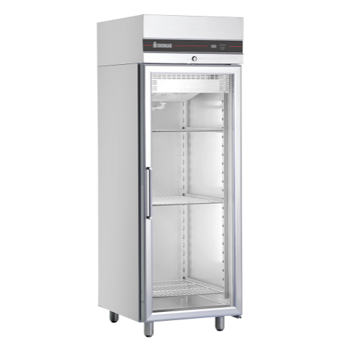 Inox μονό ψυγείο συντήρησης με γυάλινη πόρτα CAP172 GL c1666