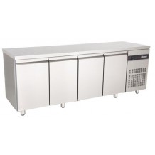 Inox τετράπορτο ψυγείο πάγκος 70 Inox τετράπορτο ψυγείο πάγκος 70