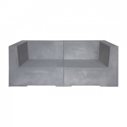 CONCRETE Καναπές 2 θ Cement Grey 160x83x65cm c169719