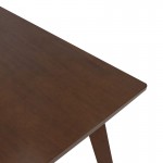 Τραπέζι Benson pakoworld MDF με καπλαμά χρώμα καρυδί 80x80x75εκ c169734