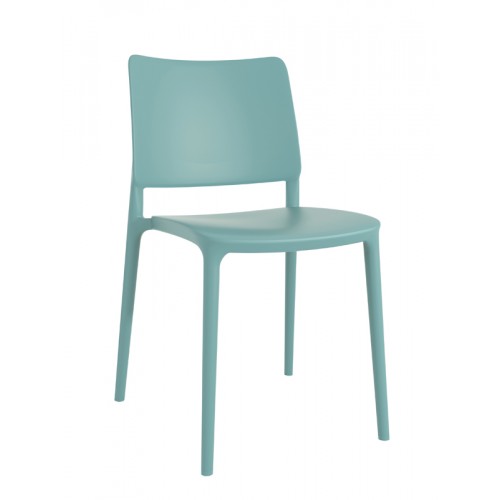 Καρέκλα πολυπροπυλενίου fiberglass γαλάζια στοιβαζόμενη j193ag17