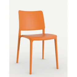 Καρέκλα πολυπροπυλενίου fiberglass πορτοκαλί στοιβαζόμενη k193ag17