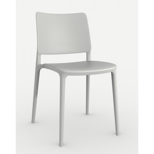Καρέκλα πολυπροπυλενίου fiberglass λευκή στοιβαζόμενη o193ag17