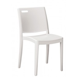 Καρέκλα πολυπροπυλενίου στοιβαζόμενη λευκή g162ag17