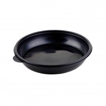 Σετ 25 Δοχεία Τροφίμων Στρογγυλά Μαύρα Μίας Χρήσης  23x4cm c183175 Σετ 25 Δοχεία Τροφίμων Στρογγυλά Μαύρα Μίας Χρήσης  23x4cm c183175