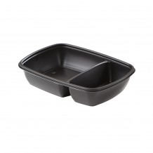 Σετ 75 Δοχεία Τροφίμων 2 Χωρισμάτων Μαύρα Μίας Χρήσης 23x16x5cm c185657 Σετ 75 Δοχεία Τροφίμων 2 Χωρισμάτων Μαύρα Μίας Χρήσης 23x16x5cm c185657