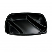 Σετ 150 Δοχεία Τροφίμων 3 Χωρισμάτων Μαύρα Μίας Χρήσης 28x20x4cm c185988 Σετ 150 Δοχεία Τροφίμων 3 Χωρισμάτων Μαύρα Μίας Χρήσης 28x20x4cm c185988