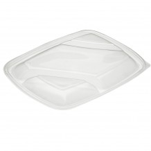 Σετ 150 Καπάκια με 3 Χωρίσματα για Δοχεία μιας χρήσης Διάφανα 28x20cm c185991 Σετ 150 Καπάκια με 3 Χωρίσματα για Δοχεία μιας χρήσης Διάφανα 28x20cm c185991