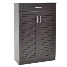 Παπουτσοθήκη ντουλάπι SANTE με 2 πόρτες & 1 συρτάρι χωρητικότητα 30 ζεύγη χρώμα wenge c19990