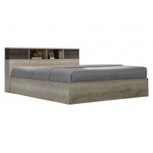 Κρεβάτι διπλό OLYMPUS σε χρώμα castillo toro δρυς c19997