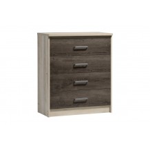 Συρταριέρα OLYMPUS με 4 συρτάρια χρώμα castillo toro δρυς c19998