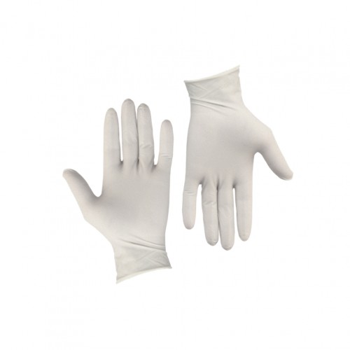 Σετ 100τεμ γάντια λάτεξ ελαφρώς πουδραρισμένα SMALL c204006