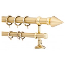 Κουρτινόξυλο 2m διπλό χρυσό c20616