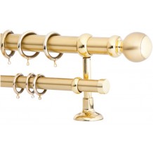 Κουρτινόξυλο 1.6m διπλό χρυσό c20635 Κουρτινόξυλο 1.6m διπλό χρυσό c20635