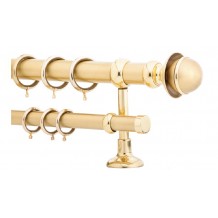 Κουρτινόξυλο 1.6m διπλό χρυσό c20675 Κουρτινόξυλο 1.6m διπλό χρυσό c20675