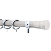 Κουρτινόξυλο 1.6m μονό ασημί c20853 Κουρτινόξυλο 1.6m μονό ασημί c20853