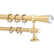 Κουρτινόξυλο 1.6m διπλό χρυσό με swarovski c20900 Κουρτινόξυλο 1.6m διπλό χρυσό με swarovski c20900