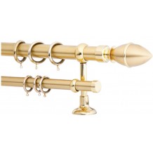 Κουρτινόξυλο 2m διπλό χρυσό c20907