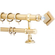 Κουρτινόξυλο 1.6m διπλό χρυσό με swarovski c20997 Κουρτινόξυλο 1.6m διπλό χρυσό με swarovski c20997