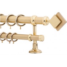 Κουρτινόξυλο 2m διπλό χρυσό c21017