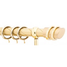 Κουρτινόξυλο 2.5m μονό χρυσό c21171