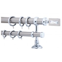 Κουρτινόξυλο 2.5m διπλό με strass c21206