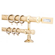 Κουρτινόξυλο 2.5m διπλό με strass c21216