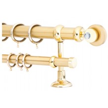 Κουρτινόξυλο 1.6m διπλό χρυσό με swarovski c21244 Κουρτινόξυλο 1.6m διπλό χρυσό με swarovski c21244