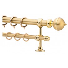 Κουρτινόξυλο 0.80-1.40m διπλό χρυσό c21298