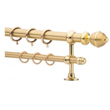 Κουρτινόξυλο 0.80-1.40m διπλό χρυσό c21310