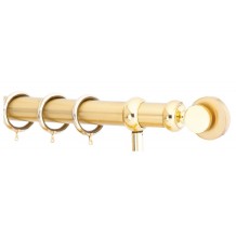 Κουρτινόξυλο 2.5m μονό χρυσό c21315