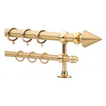 Κουρτινόξυλο 0.80-1.40m διπλό χρυσό c21332