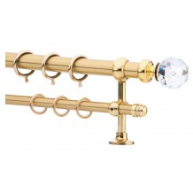 Κουρτινόξυλο 0.80-1.40m διπλό με swarovski c21344