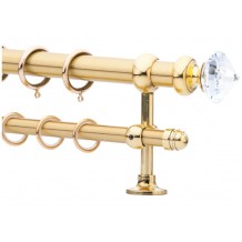 Κουρτινόξυλο 0.80-1.40m διπλό με swarovski c21383