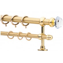Κουρτινόξυλο 2.20-3.20m διπλό χρυσό με swarovski c21407 Κουρτινόξυλο 2.20-3.20m διπλό χρυσό με swarovski c21407