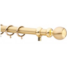 Κουρτινόξυλο 1.40-2.20m μονό χρυσό c21427 Κουρτινόξυλο 1.40-2.20m μονό χρυσό c21427