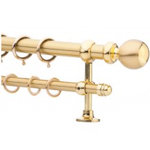 Κουρτινόξυλο 2.20-3.20m διπλό χρυσό c21431 Κουρτινόξυλο 2.20-3.20m διπλό χρυσό c21431