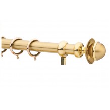 Κουρτινόξυλο 1.40-2.20m μονό χρυσό c21439 Κουρτινόξυλο 1.40-2.20m μονό χρυσό c21439