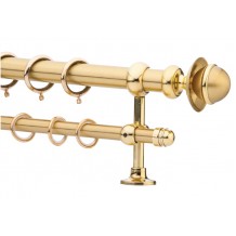 Κουρτινόξυλο 0.80-1.40m διπλό χρυσό c21441