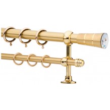 Κουρτινόξυλο 0.80-1.40m διπλό χρυσό με swarovski c21495 Κουρτινόξυλο 0.80-1.40m διπλό χρυσό με swarovski c21495