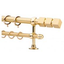 Κουρτινόξυλο 0.80-1.40m διπλό χρυσό c21543